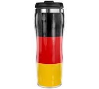 Pixly® Germany Flag Thermal Travel Mug Coffee Tea Flask, 400ml/14oz Capacity, German Country Flag