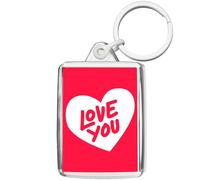 Pixly® I Love You Keyring Key Fob Keychain Keepsake Gift for Him Her Husband Wife Girlfriend Boyfriend Valentine