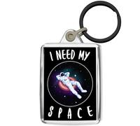 Pixly® I Need My Space Astronaut Keyring Key Fob Keychain Joke Keepsake Funny Gift for Him Her