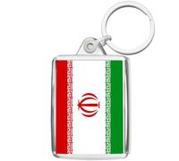 Pixly® Iran Flag Keyring Key Fob Country Keychain Keepsake Islamic Republic Souvenir Iranian Gift