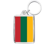 Pixly® Lithuania Flag Keyring Key Fob Country Keychain Keepsake Lithuanian Souvenir Gift