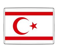 Pixly® North Cyprus Flag Fridge Magnet Large Jumbo Size Northern Cypriot Turkish KKTC Keepsake Country Souvenir Novelty Refrigerator Magnets Gift