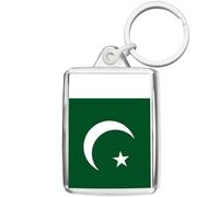 Pixly® Pakistan Flag Keyring Key Fob Country Keychain Keepsake Pakistani Souvenir Gift