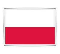 Pixly® Poland Flag Fridge Magnet Large Jumbo Size Polish Keepsake Country Souvenir Novelty Refrigerator Magnets Gift
