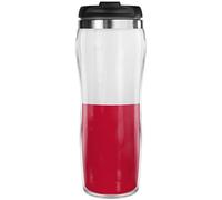 Pixly® Poland Flag Thermal Travel Mug Coffee Tea Flask, 400ml/14oz Capacity, Polish Country Flag