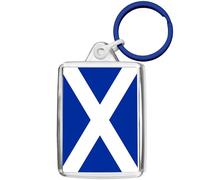 Pixly® Scotland Flag Keyring Key Fob Country Keychain Keepsake Scottish Souvenir Gift
