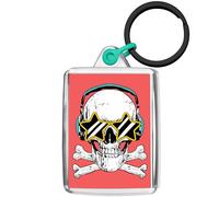 Pixly® Skull & Shades Keyring Key Fob Keychain Keepsake Fun Gift for Him Her