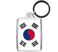 Pixly® South Korea Flag Keyring Key Fob Country Keychain Keepsake Korean Souvenir Gift