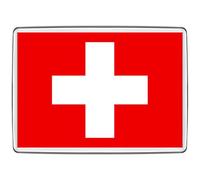 Pixly® Switzerland Flag Fridge Magnet Large Jumbo Size Swiss Keepsake Country Souvenir Novelty Refrigerator Magnets Gift