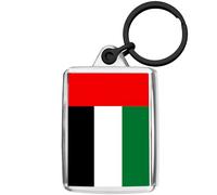 Pixly® United Arab Emirates Flag Keyring Key Fob Country Keychain Keepsake UAE Souvenir Gift
