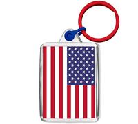 Pixly® United States of America Flag Keyring Key Fob Country Keychain Keepsake American USA Souvenir Gift