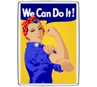 Pixly® We Can Do It! Fridge Magnet Large Jumbo Size WWII Poster Pop Art Keepsake Novelty Refrigerator Magnets Gift