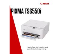 PIXMA TS6550i Wireless Wi-Fi Colour 3-in-1 Inkjet Photo Printer, White