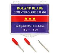 PixMax 3-Piece 45 Degree Roland Blade/Blades for Vinyl Cutter and Cutting Plotter, Silver