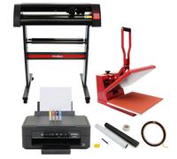 PixMax 38cm Clam Press, 720mm Vinyl Cutter, Epson Printer & Weeding Kit