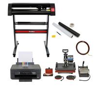 PixMax 5 In 1 Heat Press, 720mm Vinyl Cutter, Epson Printer & Weeding Kit
