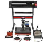 PixMax 5 in 1 Heat Press Bundle, Sublimation Vinyl Cutter, SignCut Pro Software