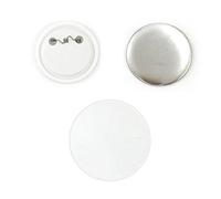 PixMax Blank Personalised Pin Button Badge Making Components, 58mm, 100pcs