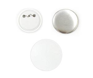 PixMax Blank Personalised Pin Button Badge Making Components, 58mm, 100pcs