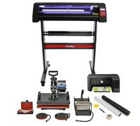LED Light Vinyl Cutter 5in1 Heat Press Printer Starter Kit Sublimation Bundle