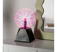 Plasma Ball 6 Inch Touch and Sound Reactive Science Ball Light Up Electric Globe Lamp Night Light