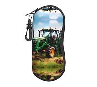 PIXOLE Company Farm Tractor print Unisex eyeglasses box Cases,Protective Case For Glasses, sunglasses soft case,glasses case, Company Farm Tractor, One size