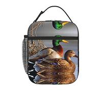 PIXOLE Mallard Duck Adults Lunch Bag for Office Work,Lunch Box for Men Women,Insulated Reusable Portable Lunchbox