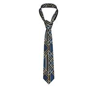 PIXOLE Men's Ties, Stylish Print Ties, for Birthday Wedding Neckties Costume Accessories-Abstract Geometric striped