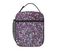 PIXOLE Sequin Pattern Adults Lunch Bag for Office Work,Lunch Box for Men Women,Insulated Reusable Portable Lunchbox
