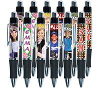 PixPen - DIY Photo Pen - Create Your Own Personalized Pen - Insert 2.5” x 1.75” Wallet Photo or Create and Print Inserts Online - 12 Pack