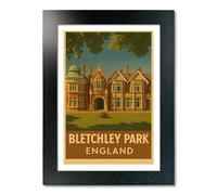 PIXPRINT Bletchley Park Travel Poster - 5485-a5b