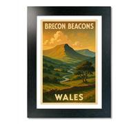 PIXPRINT Brecon Beacons Travel Poster - 5047-a3b