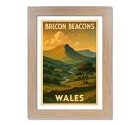 PIXPRINT Brecon Beacons Travel Poster - 5047-a3fo