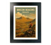 PIXPRINT Brecon Beacons Travel Poster - 5050-a4b