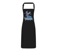 PIXPRINT Christmas Reindeer Apron 'Let's Get Lit' - Funny Adult Baking Cooking BBQ Apron with Festive Reindeer Motif