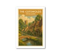 PIXPRINT Cotswolds Travel Poster - 5461-a4p
