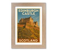 PIXPRINT Edinburgh Castle Travel Poster - 4669-5fo