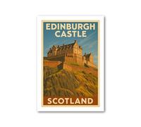 PIXPRINT Edinburgh Castle Travel Poster - 4669-5p