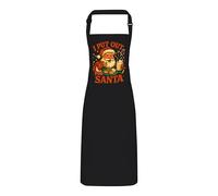 PIXPRINT Funny Christmas Apron for Adults - 'I Put Out For Santa' Novelty Kitchen Wear with Adjustable Neck for Baking BBQ and Home Chef