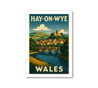 PIXPRINT Hay-on-Wye Travel Poster - 5011-a5p