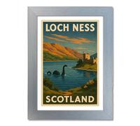 PIXPRINT Loch Ness, Scotland Travel Poster. Wall Art Print - 4035-a4bs