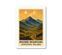 PIXPRINT Mourne Mountains Travel Poster - 5383-5p