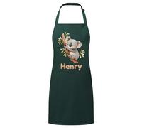 PIXPRINT Personalised Any Name Koala Waterproof Kids Apron. Craft, Bake, Cook. Boy, Girl, Unisex. Gift