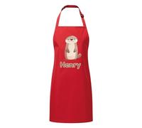 PIXPRINT Personalised Any Name Otter Waterproof Kids Apron. Craft, Bake, Cook. Boy, Girl, Unisex. Gift
