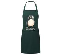 PIXPRINT Personalised Any Name Penguin Waterproof Kids Apron. Craft, Bake, Cook. Boy, Girl, Unisex. Gift