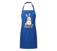 PIXPRINT Personalised Any Name Rabbit Waterproof Kids Apron. Craft, Bake, Cook. Boy, Girl, Unisex. Gift