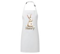 PIXPRINT Personalised Any Name Rabbit Waterproof Kids Apron. Craft, Bake, Cook. Boy, Girl, Unisex. Gift