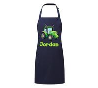 PIXPRINT Personalised Any Name Tractor Waterproof Kids Apron. Craft, Bake, Cook. Boy, Girl, Unisex. Gift