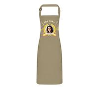 PIXPRINT Personalised Custom Any Photo/Name Star Baker Apron. Full Colour Direct to Garment Print (Khaki)