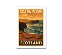 PIXPRINT Scapa Flow Travel Poster - 4522-a5p